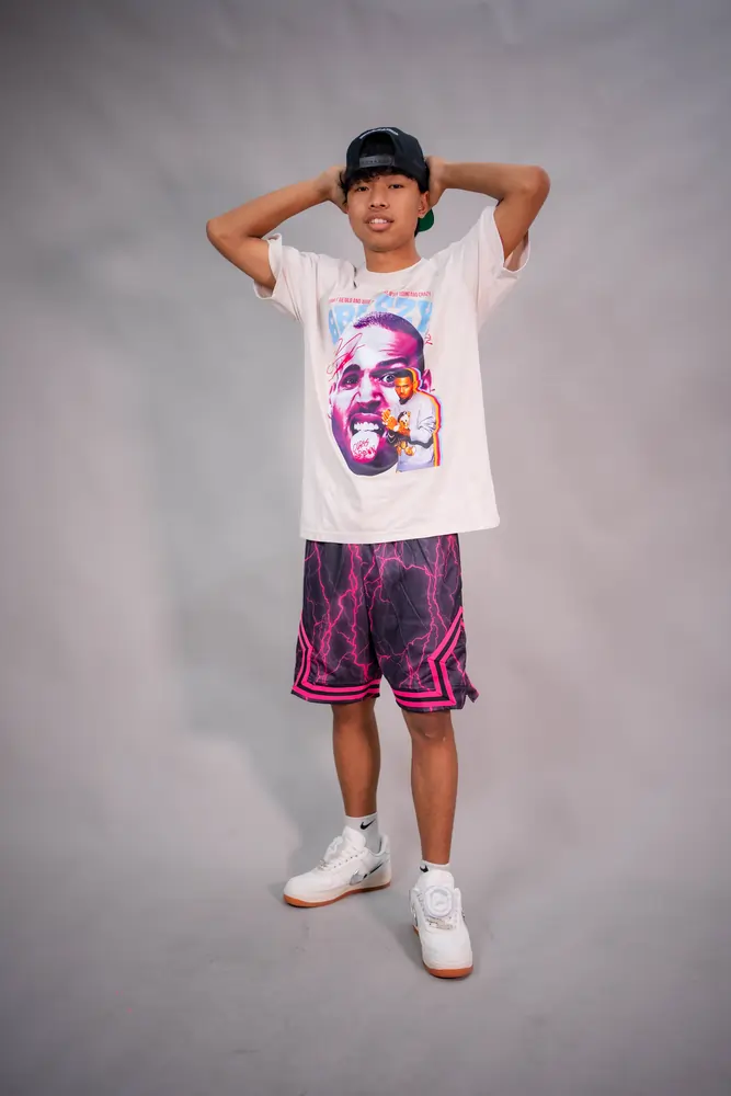 Retro Graphic Print White T-Shirt