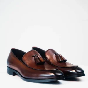 Tassel Loafers in Chocolate Brown