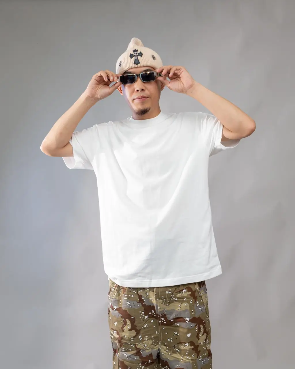 Men's Oversized White Cotton T-Shirt